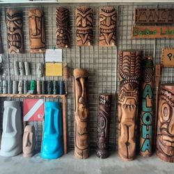 Aloha Tiki Statue Totem And Beach Decor 