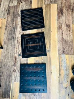 Set of 3 Black Textured Decorative frames