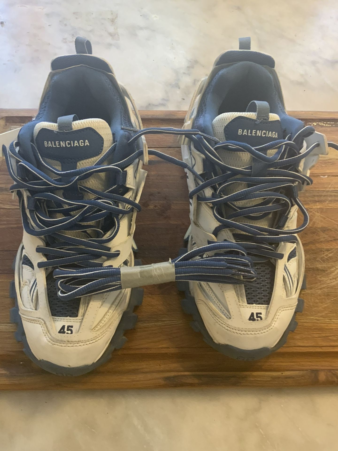 Balenciaga Track Blue and White Size 45 (US 12) - Great Condition w/ Extra Shoe Laces Dust Bag