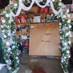 Decorated Wedding Arch