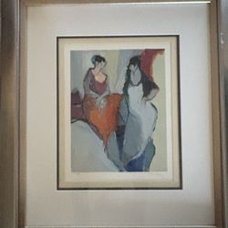   Itzchak Tarkay Models Silk Screen Arches Paper  Print