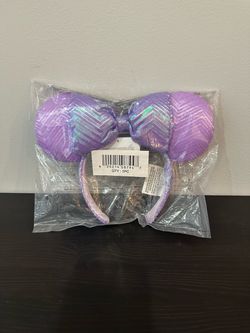 Minnie Mouse Purple Sequin Ears Headband