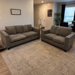 Couch Sofa | Gray Oversized Set – Great Starter Set
