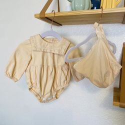 SHEIN Bodysuit And Bonnet