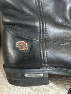 Harley Davidson Motorcycles Embroidered Leather Vintage MADE in USA Boots