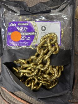 Koch Industries 3/8 in. Welded Steel Transport Chain .375 in. D X 10 ft. L