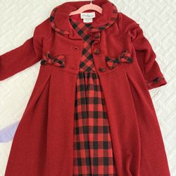 Christmas Dress And Skirt And Shirt Set In Size 6