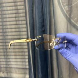 Cartier Buffalo Horn CT0046O 002 OF9 Glasses ( 140MM ) genuine horn