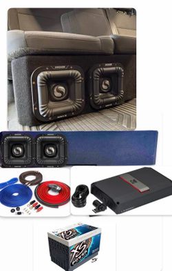 GMC SIERRA CHEVY SILVERADO CREW CABS POWERFUL BASS PACKAGE KICKER SOLO X 10” INSTALLED