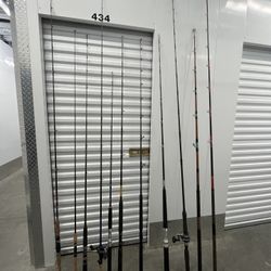 Many Fishing Rods -Reels - Customs Calstar Seeker Avet Shimano Daiwa St Croix Okuma