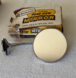 vintage NAPA Balkamp outside rear view door mirror