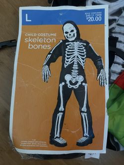 Boy, Skeleton Costume