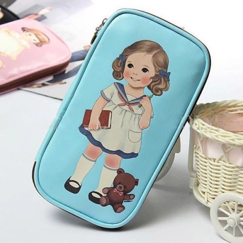Cute Doll pencil case cosmetic case
