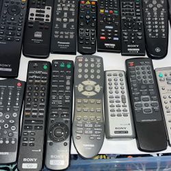 Remote Controls For Dvd Vcr cassette Cd Players $15 Each!