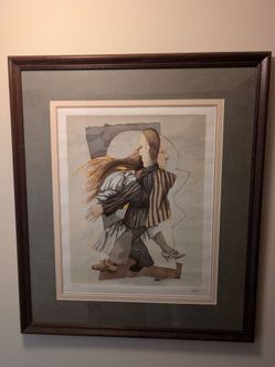 Surrealist Print, artist signed and numbered