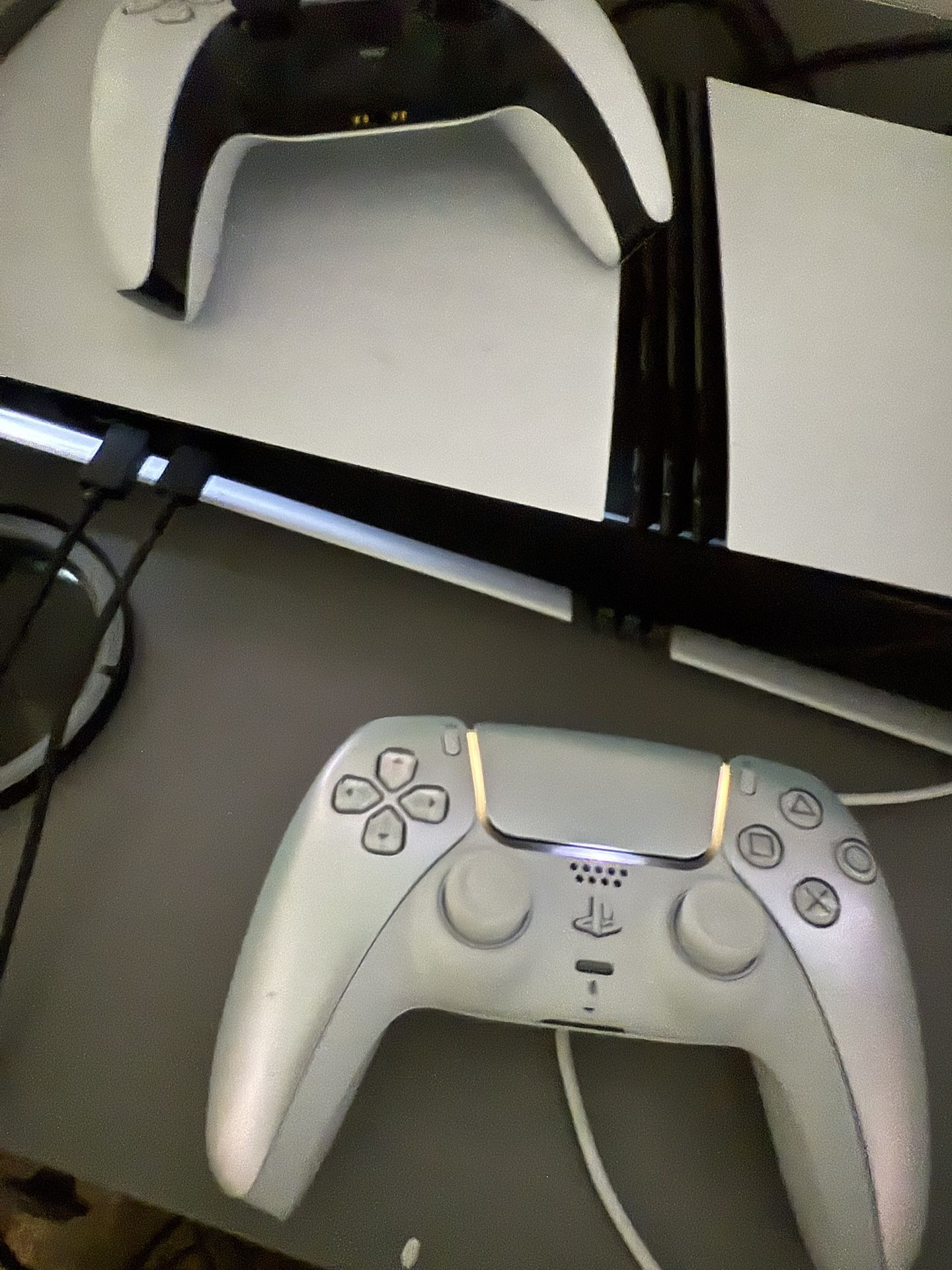 PS5 Pro With Two Controllers.