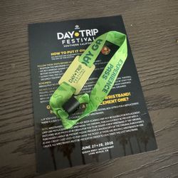 Day Trip 2 Day Festival GA Wristband 