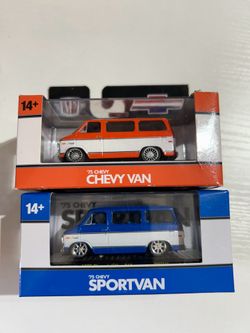 M2machines van set 1:64 diecast