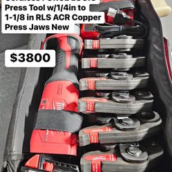 Milwaukee M18 18V Lithium-Ion Brushless Cordless FORCE LOGIC Press Tool Copper Press Jaws new