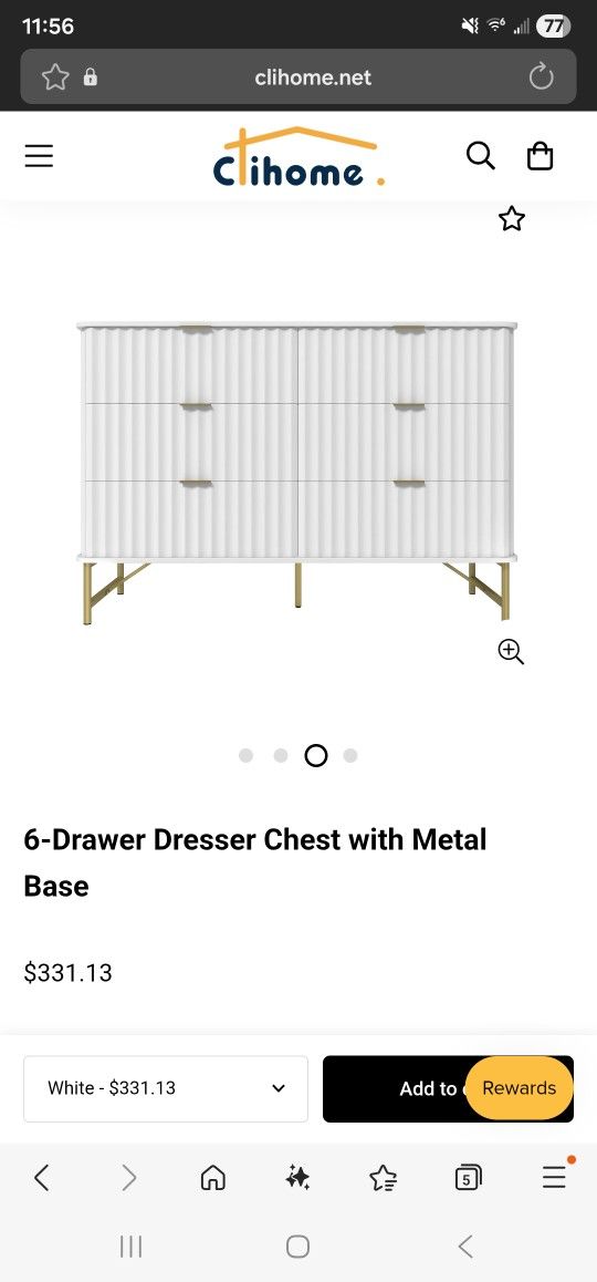 6 Drawers Dresser Chest