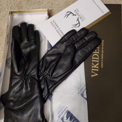 Ladies Medium/7 Nappa Leather Winter Gloves