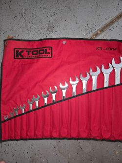 K Tool 12-Piece SAE Combination Wrench Set, 1/4"–1"