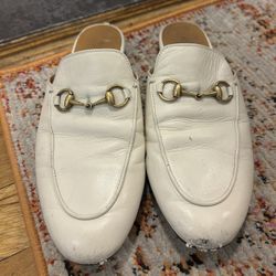 White Gucci Loafers