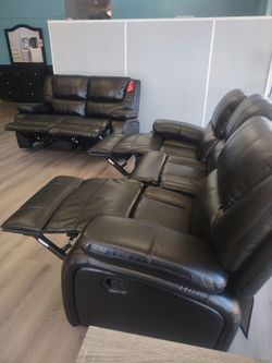 New recliner sofa and loveseat both on sale now don't miss