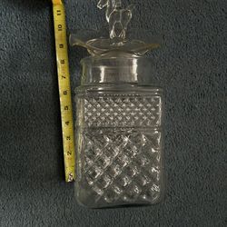 Glass Apothecary Canister Jar Vintage