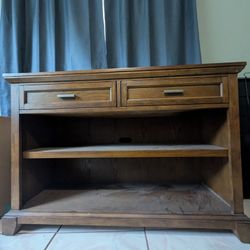 Medium Sized Cherry Wood Buffet Table