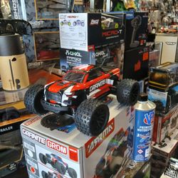Mini RC Monster Truck.  ARRMA Granite Grom 4x4 Brushed Electric Including Remote Battery And A Charger 