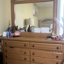 2 Large and medium Wooden Dressers – Spacious Storage