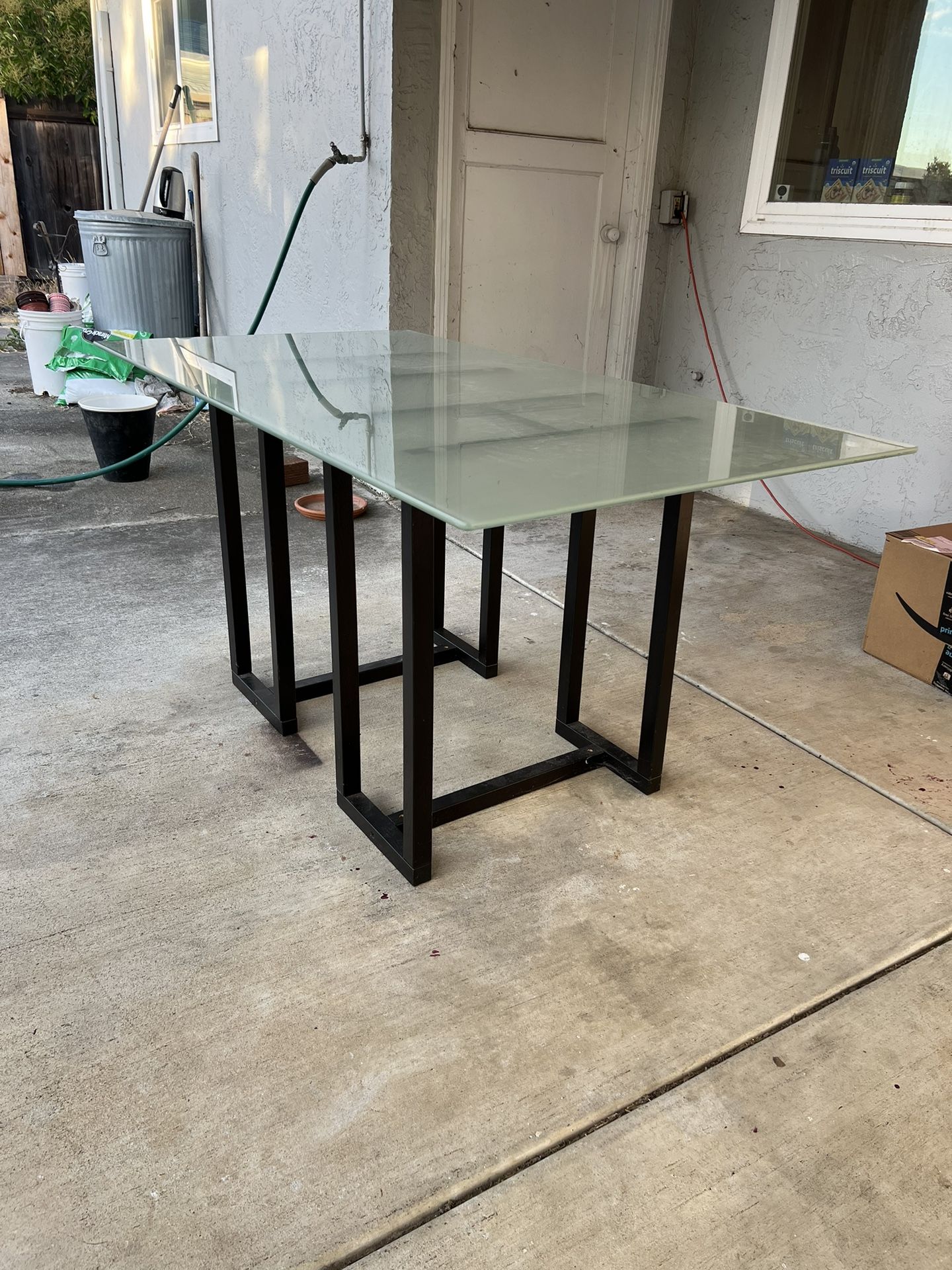 Glass Top Table