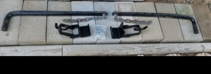Travel trailer new brackets and used bars