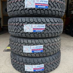 (4) - LT275/65/20 Otani SA2100 A/T Tires