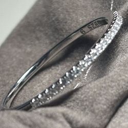Moissanite "Thin” Ring Size 8