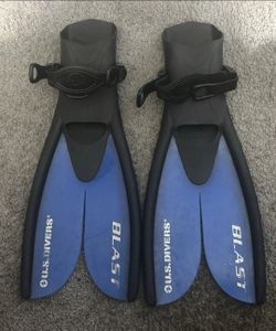 U.S. Divers Blast Nature’s Wing Swim Fins Men’s Large 10-13 Blue Black