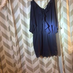 Navy Romper