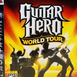 Guitar Hero: World Tour (Sony PlayStation 3, 2008) PS3 Complete with Manual CIB