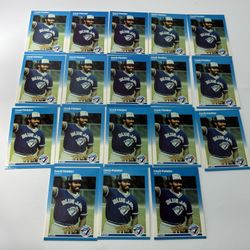 1987 Fleer Update Cecil Fielder Baseball Card U31 Toronto Blue Jays Lot Of 18