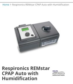 REMstar auto a flex cpap with humidifier
