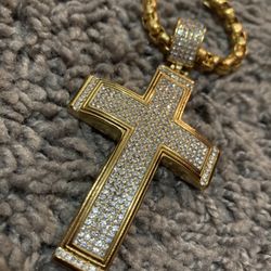 14k Gold Chain With Cross