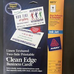 Avery Two-sided Clean Edge Business Cards