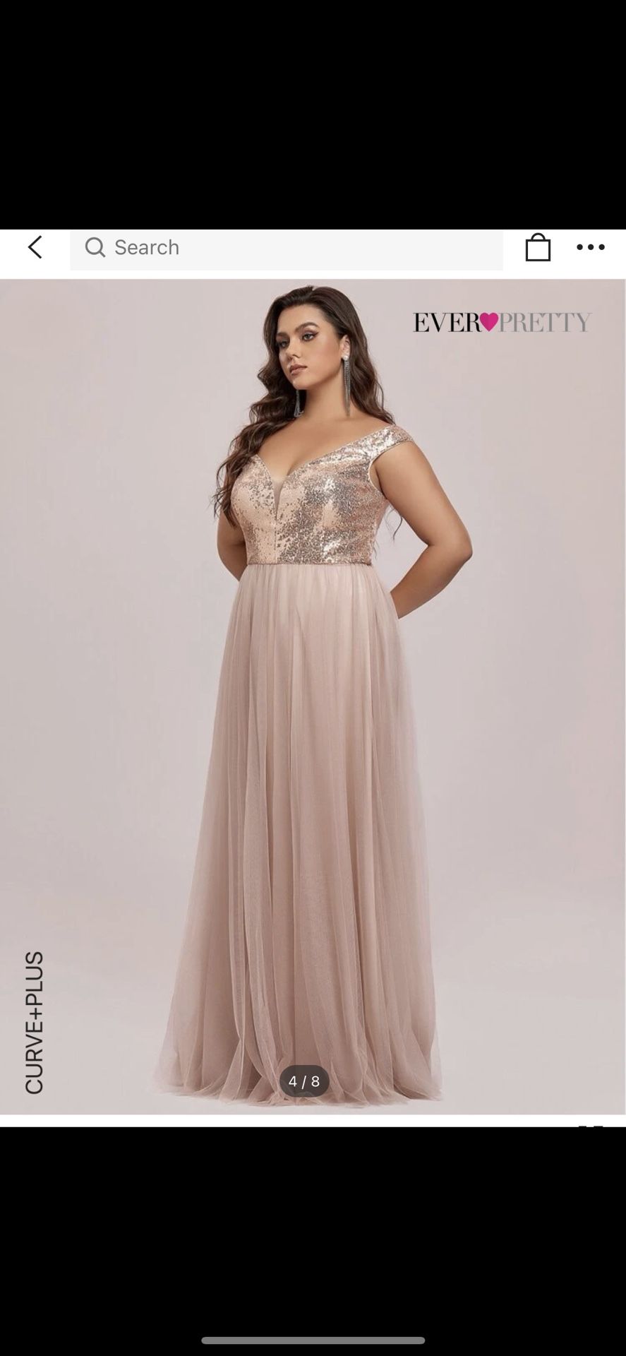 Rosegold Prom Dress 