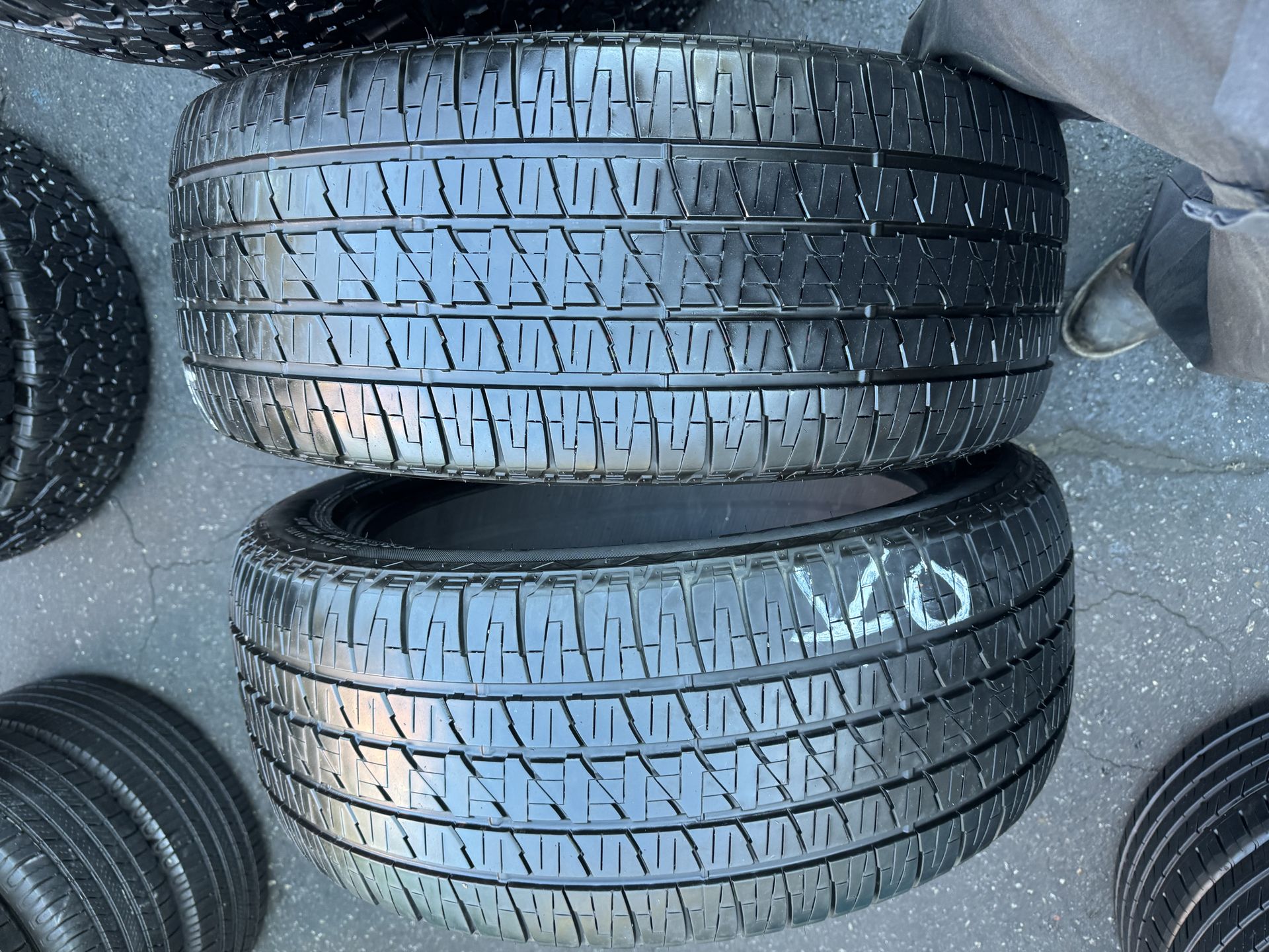 2 tires 285-45-22 Bridgestone Good Condition $150 For Both Mounted and Balanced