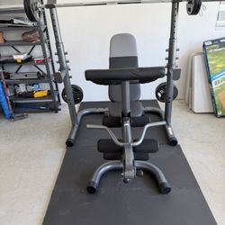 Workout Bench With Bar And Plates $249