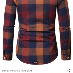 Mens Buffalo  Plaid Shirt