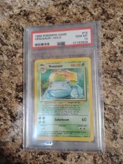 1999 Pokemon Venusaur Holo #15 PSA 10 Gem Mint