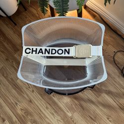 Moet & Chandon Champagne Cooler Clear Acrylic w Belt New