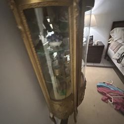 Cabinet Antique Made An Italy. This Is An Vintage Piece All Hand Carved.